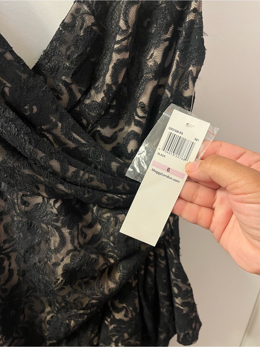 Maggy London Black Lace Sleeveless Midi Dress, NWT - Picture 3 of 7